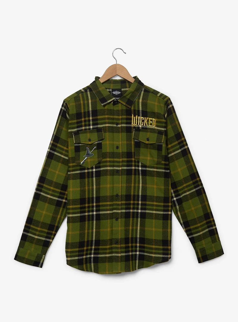 Wicked Elphaba Poster Embroidered Flannel — BoxLunch Exclusive
