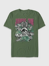 Jurassic Park Life Finds A Way Iconic Dinosaurs Garment Dye T-shirt BoxLunch Exclusive
