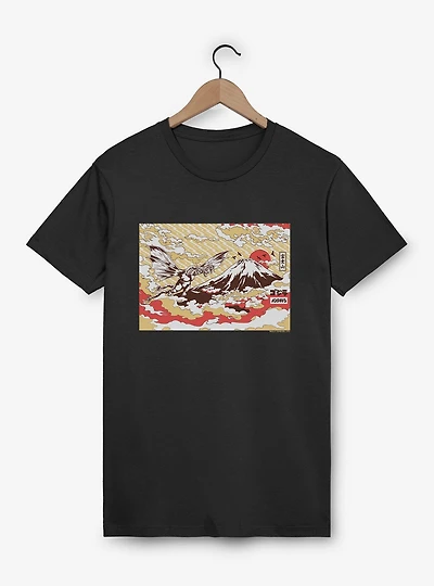 Godzilla King Ghidorah Over Japan T-Shirt