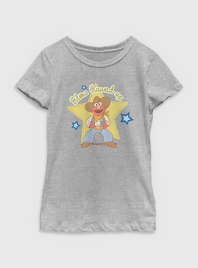 Sesame Street Elmo Round-Up Youth Girls T-Shirt