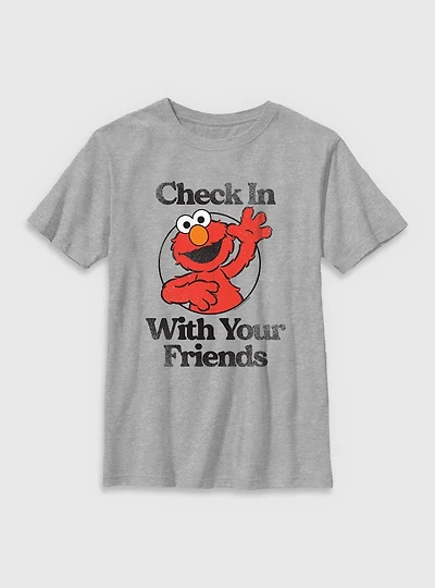Sesame Street Elmo Check With Your Friends Youth T-Shirt
