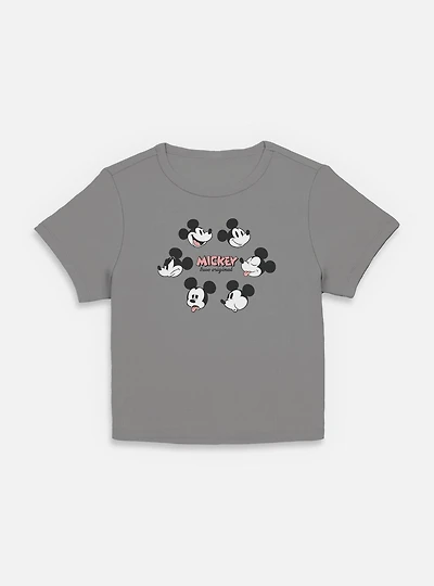 Disney Mickey Mouse Faces Women Baby T-Shirt