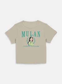 Disney Princesses Mulan Collegiate Women Baby T-Shirt