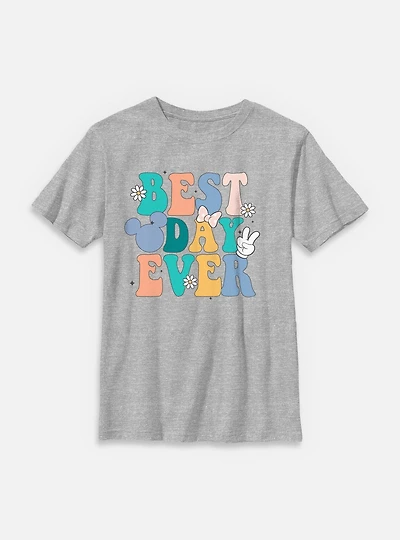 Disney Mickey Mouse Best Day Ever Youth T-Shirt