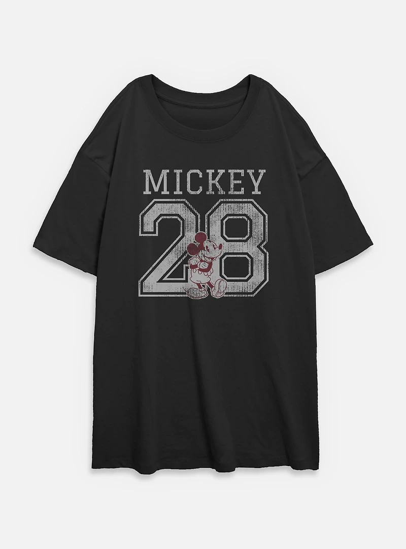 Disney Mickey Mouse 28 Womens Oversized T-Shirt