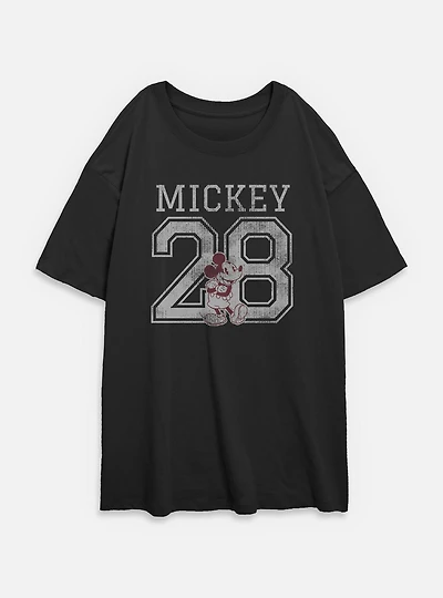 Disney Mickey Mouse 28 Womens Oversized T-Shirt