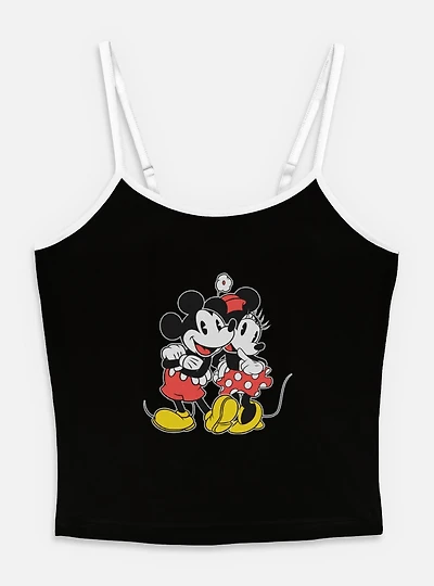 Disney Mickey Mouse & Minnie Lovers Womens Cami