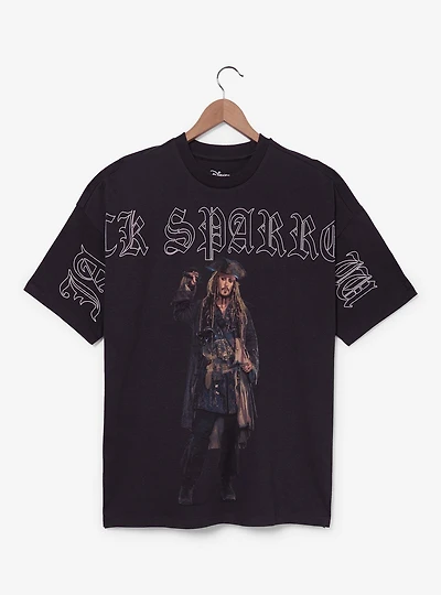 Disney Pirates of The Caribbean Jack Sparrow Portrait T-Shirt - BoxLunch Exclusive