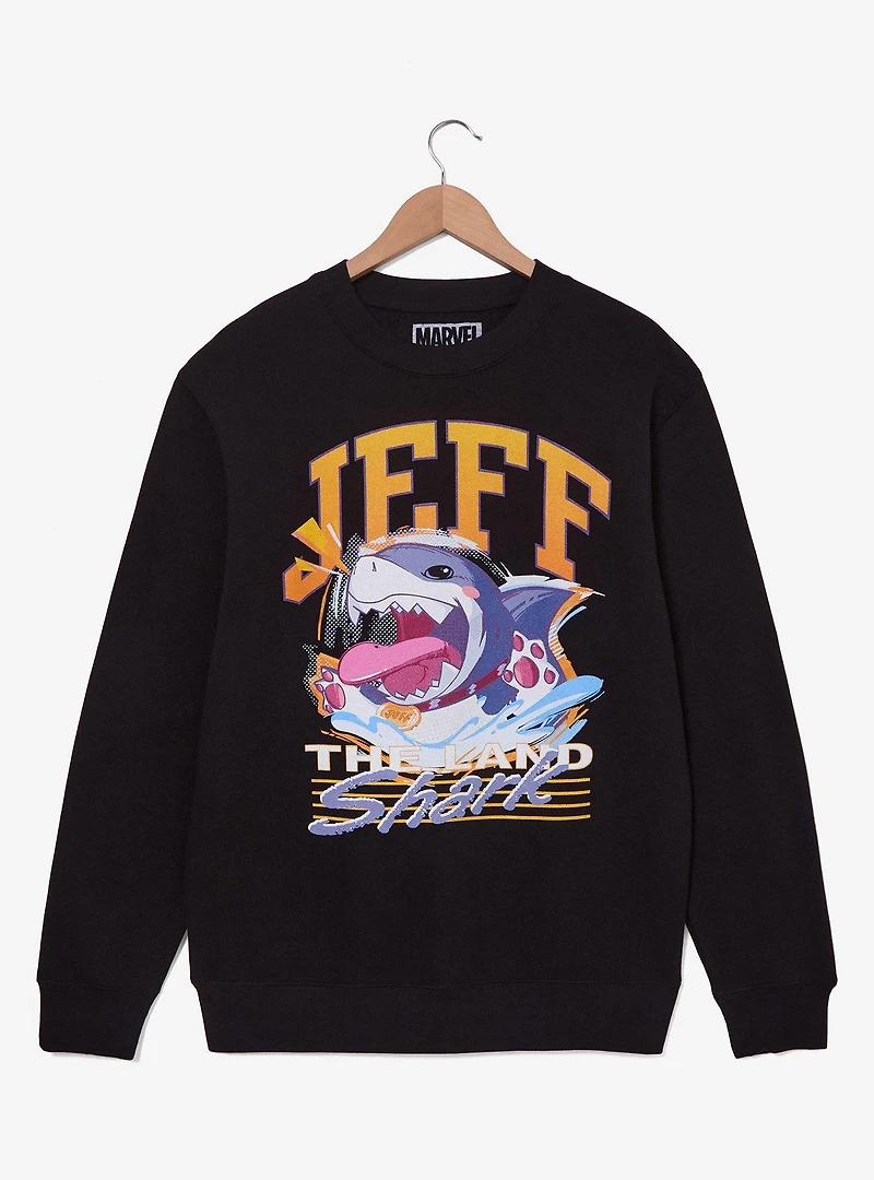 Marvel Rivals Jeff the Land Shark Crewneck — BoxLunch Exclusive