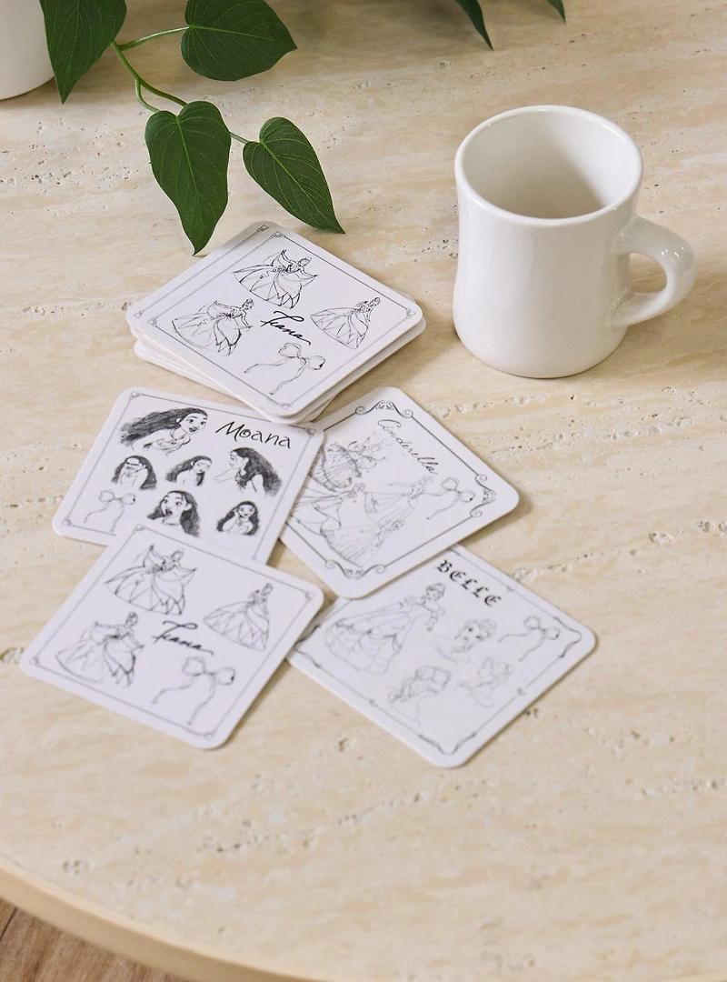 Disney Princess Sketches Coaster Set - BoxLunch Exclusive