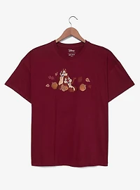 Disney Chip & Dale Embroidered Women's Plus T-Shirt — BoxLunch Exclusive
