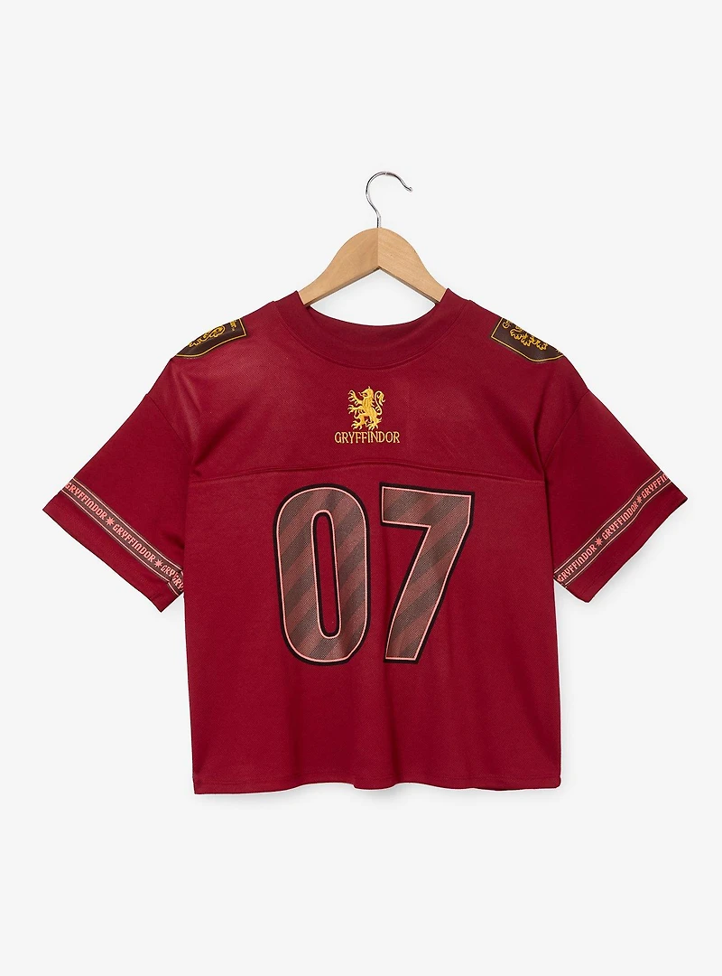 Harry Potter Gryffindor Women's Cropped Football Jersey - BoxLunch Exclusive