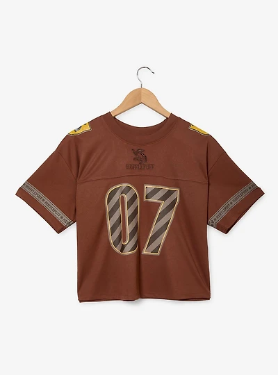 Harry Potter Hufflepuff Women's Cropped Football Jersey - BoxLunch Exclusive