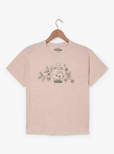 Studio Ghibli® My Neighbor Totoro Embroidered Floral Women's T-Shirt - BoxLunch Exclusive