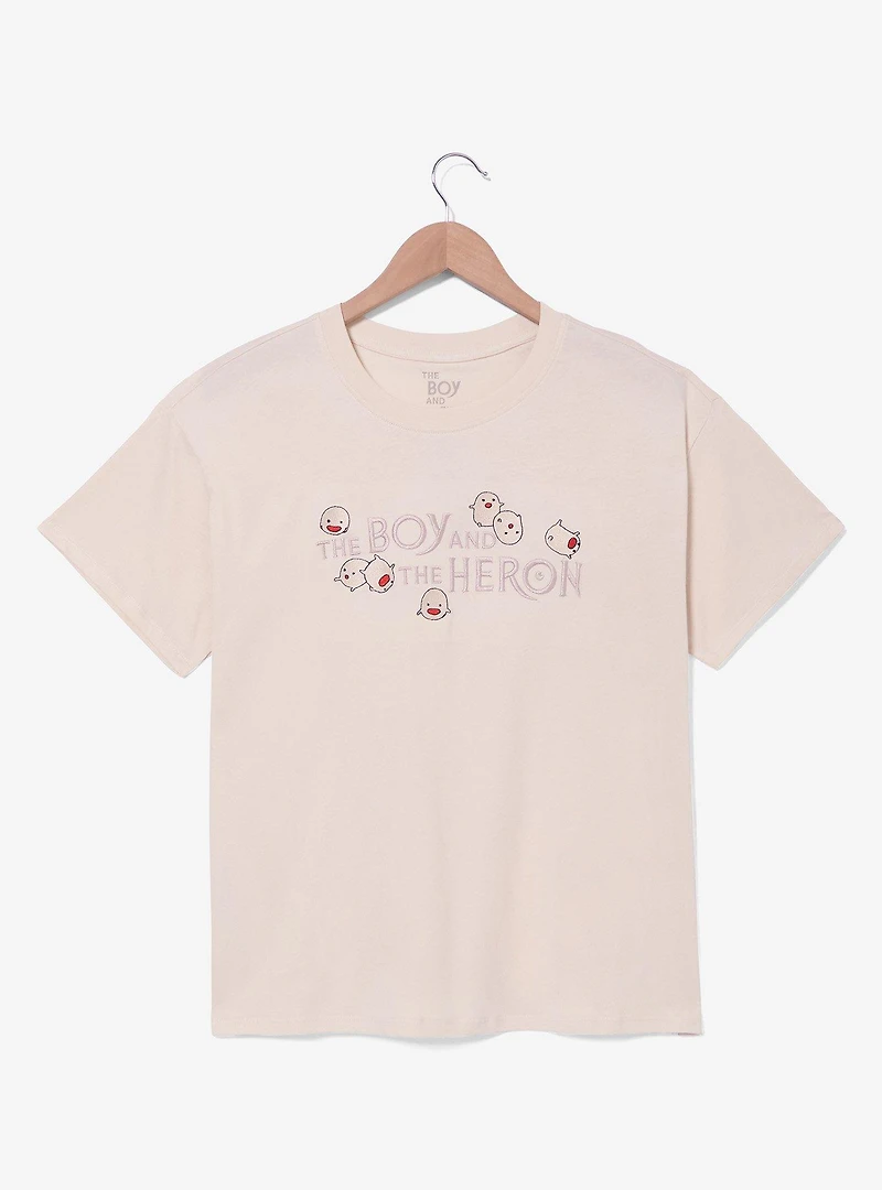 Studio Ghibli® The Boy and Heron Warawara Embroidered T-Shirt - BoxLunch Exclusive