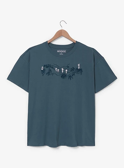 Studio Ghibli® Princess Mononoke Embroidered Glow-in-the-Dark Kodama Women's Plus T-Shirt - BoxLunch Exclusive