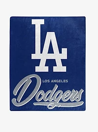 MLB Los Angeles Dodgers Signature Raschel Throw Blanket
