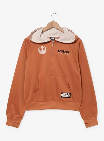 Star Wars Rebel Alliance Women's Active Quarter Zip Hoodie — BoxLunch Exclusive