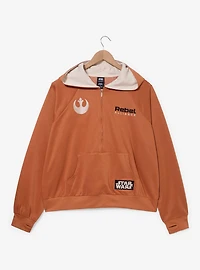 Star Wars Rebel Alliance Women's Plus Cropped Active Quarter Zip Hoodie — BoxLunch Exclusive