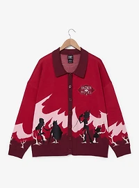 Hazbin Hotel Silhouettes Red Women's Plus Cardigan — BoxLunch Exclusive