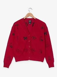 Hazbin Hotel Embroidered Character Icons Women's Cardigan - BoxLunch Exclusive