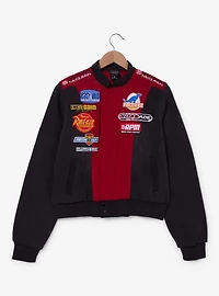 Disney Pixar Cars Lightning McQueen Cropped Women's Denim Moto Jacket - BoxLunch Exclusive