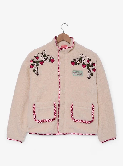 Strawberry Shortcake Embroidered Berries Women's Sherpa Jacket - BoxLunch Exclusive