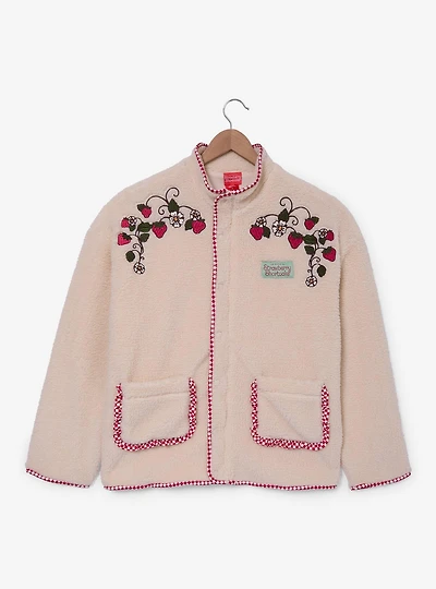 Strawberry Shortcake Embroidered Berries Women's Plus Sherpa Jacket - BoxLunch Exclusive