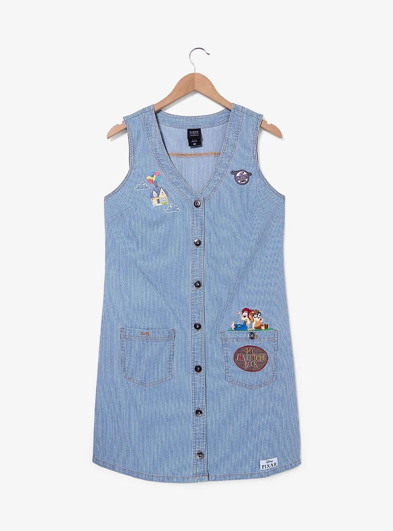 Disney Pixar Up Young Carl & Ellie Denim Dress — BoxLunch Exclusive