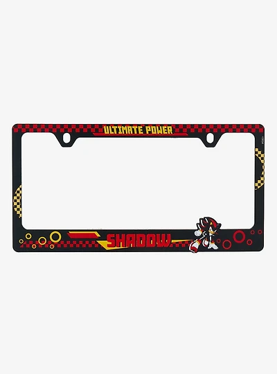Sonic the Hedgehog Shadow Ultimate Power License Plate Frame - BoxLunch Exclusive