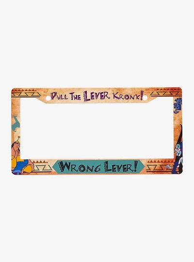 Disney The Emperor's New Groove Wrong Lever License Plate Frame — BoxLunch Exclusive