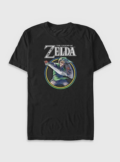 Nintendo Retro Text Circle Big & Tall T-Shirt