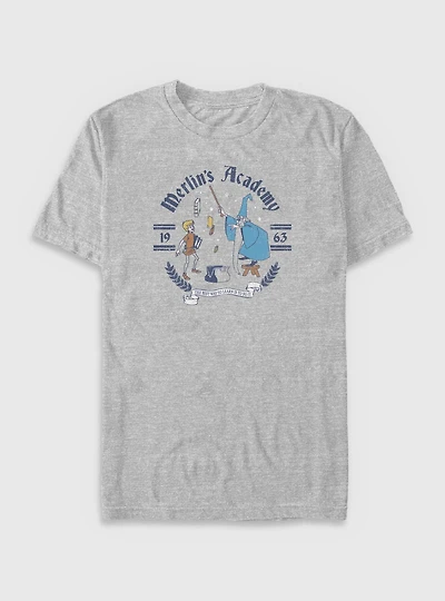 Disney the Sword Stone Merlins Academy Big & Tall T-Shirt