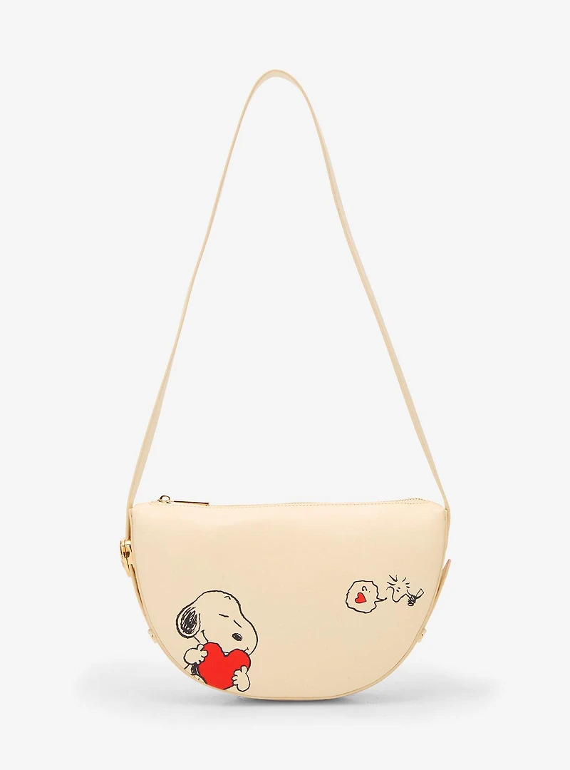 Peanuts Snoopy & Woodstock Heart Crossbody Bag - BoxLunch Exclusive