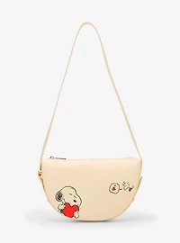 Peanuts Snoopy & Woodstock Heart Crossbody Bag - BoxLunch Exclusive