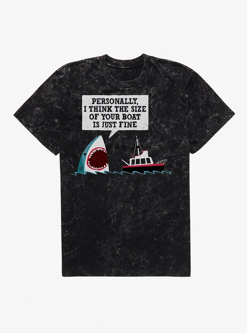 Polite Shark Mineral Wash T-Shirt