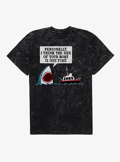 Polite Shark Mineral Wash T-Shirt