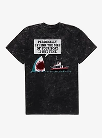 Polite Shark Mineral Wash T-Shirt