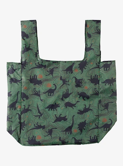 Jurassic Park Dinosaurs Allover Print Reusable Tote — BoxLunch Exclusive