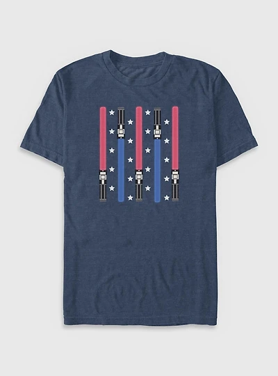 Star Wars Lights And Stars Big & Tall T-Shirt
