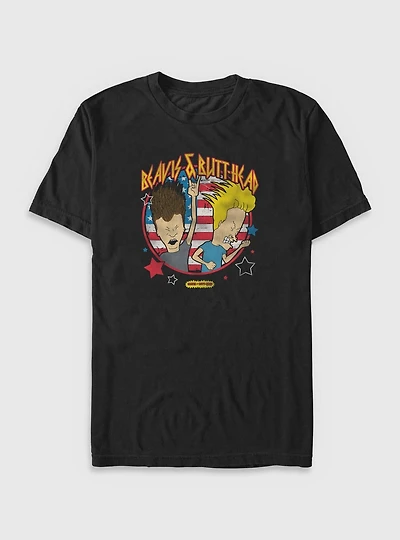 Beavis And Butthead Rock Americana Big & Tall T-Shirt