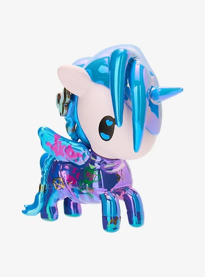 tokidoki x Arcane Blue Mayhem Jinx Glowing Neon Figure