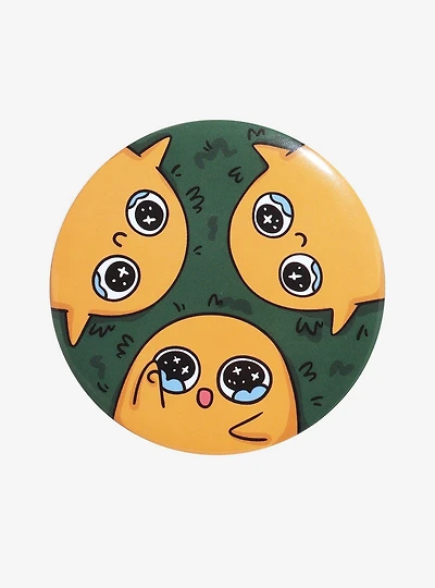 Sad Chicken Nuggets Circle Button Pin
