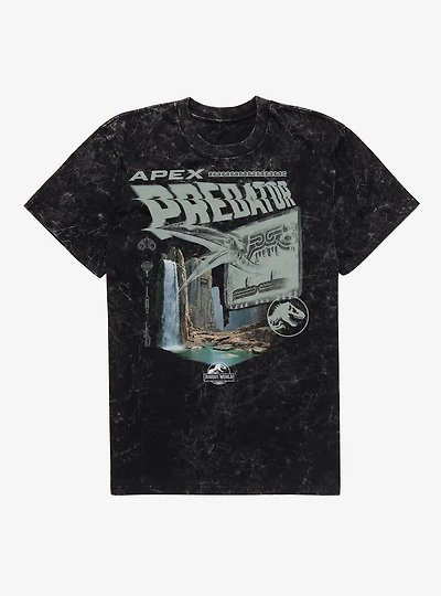 Jurassick World Rebirth Apex Predator Mineral Wash T-Shirt