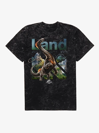Jurassick World Rebirth Land Titanosaurus Mineral Wash T-Shirt