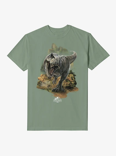 Jurassick World Rebirth T.Rex Garment-Dyed T-Shirt