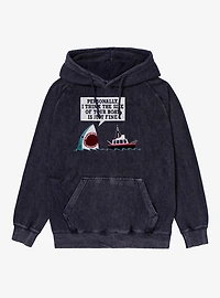 Polite Shark Mineral Wash Hoodie