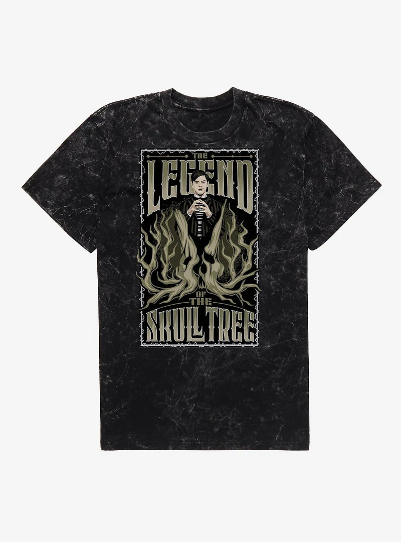 Wednesday The Legend Of Skull Tree Mineral Wash T-Shirt
