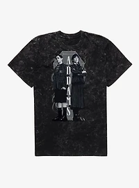 Wednesday Addams Siblings Mineral Wash T-Shirt