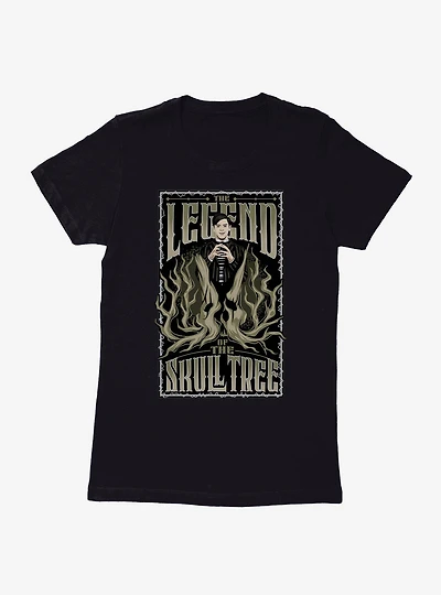Wednesday The Legend Of Skull Tree Womens T-Shirt